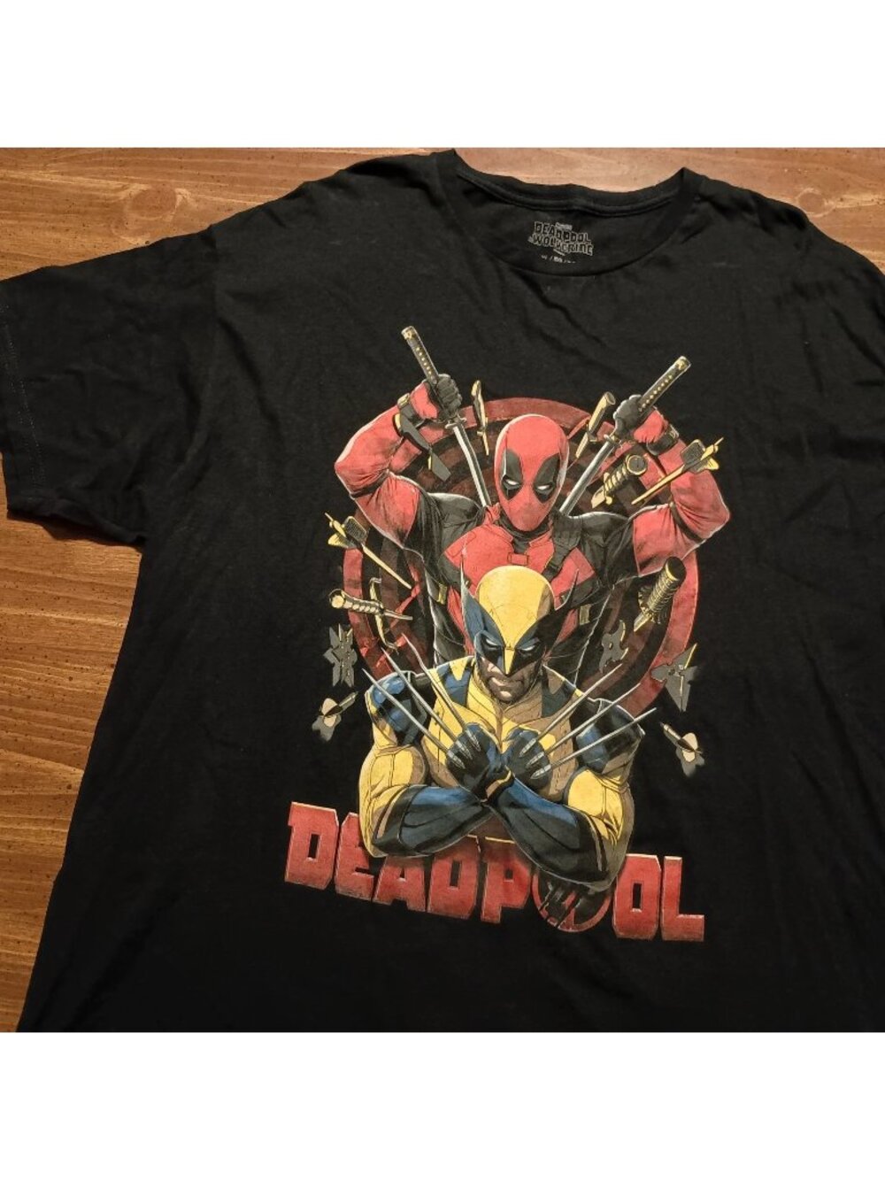Deadpool and Wolverine T-shirt - XL // Marvel Comics superhero movie tee shirt